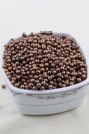 5 mm Bronz Rengi İnci Boncuk 30 Gr (Kolye, Bileklik, Küpe ve Takı Yapımı)