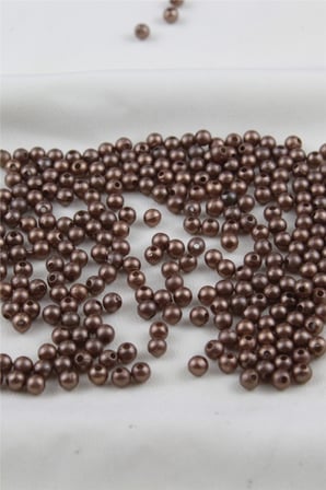 5 mm Bronz Rengi İnci Boncuk 30 Gr (Kolye, Bileklik, Küpe ve Takı Yapımı)