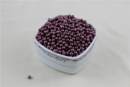 6 mm Koyu Fuşya İnci Boncuk 30 Gr (Kolye, Bileklik, Küpe ve Takı Yapımı)