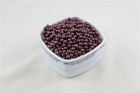 6 mm Koyu Mürdüm İnci Boncuk 30 Gr (Kolye, Bileklik, Küpe ve Takı Yapımı)