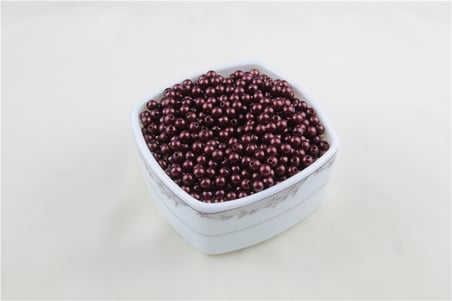 6 mm Koyu Bordo İnci Boncuk 30 Gr (Kolye, Bileklik, Küpe ve Takı Yapımı)