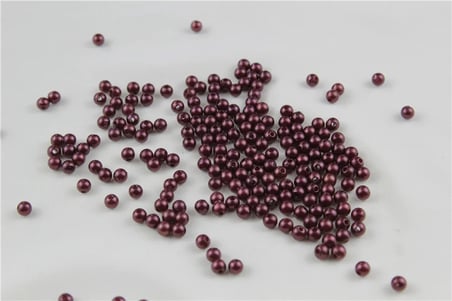 6 mm Koyu Bordo İnci Boncuk 30 Gr (Kolye, Bileklik, Küpe ve Takı Yapımı)