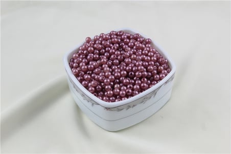 6 mm Koyu Soluk Pembe İnci Boncuk 30 Gr (Kolye, Bileklik, Küpe ve Takı Yapımı)
