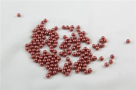6 mm Koyu Turuncu Tonu İnci Boncuk 30 Gr (Kolye, Bileklik, Küpe ve Takı Yapımı)