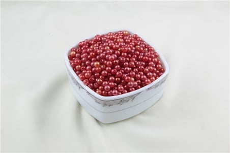 6 mm Turuncumsu Kırmızı İnci Boncuk 30 Gr (Kolye, Bileklik, Küpe ve Takı Yapımı)