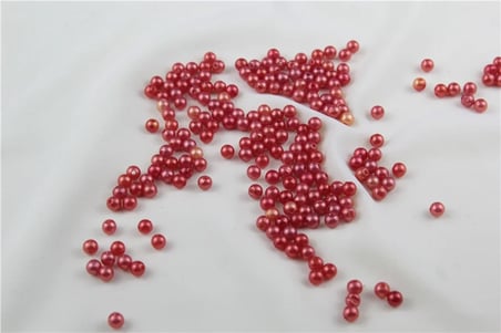 6 mm Turuncumsu Kırmızı İnci Boncuk 30 Gr (Kolye, Bileklik, Küpe ve Takı Yapımı)