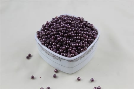 6 mm Mürdüm Tonu İnci Boncuk 30 Gr (Kolye, Bileklik, Küpe ve Takı Yapımı)