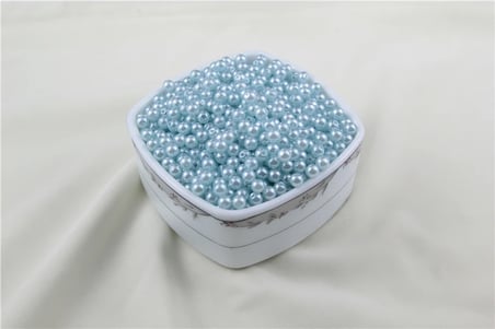 6 mm Açık Turkuaz İnci Boncuk 30 Gr (Kolye, Bileklik, Küpe ve Takı Yapımı)
