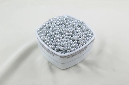 6 mm Mat Grimsi İnci Boncuk 30 Gr (Kolye, Bileklik, Küpe ve Takı Yapımı)