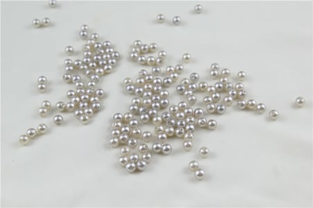 6 mm 2 Renk Karışık Gümüş Krem Tonları İnci Boncuk 30 Gr (Kolye, Bileklik, Küpe ve Takı Yapımı)