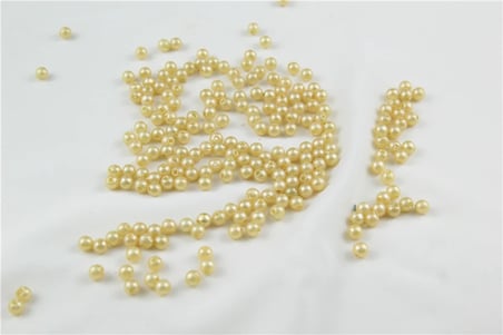 6 mm Koyu Sarı İnci Boncuk 30 Gr (Kolye, Bileklik, Küpe ve Takı Yapımı)