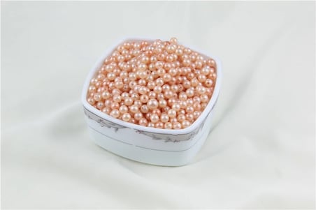 6 mm Karışık 2 Renk ve Yavruağızı İnci Boncuk 30 Gr (Kolye, Bileklik, Küpe ve Takı Yapımı)
