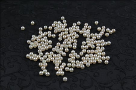6 mm Parlak Sarı Krem İnci Boncuk 30 Gr (Kolye, Bileklik, Küpe ve Takı Yapımı)