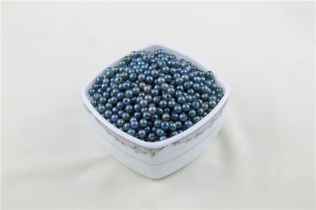 6 mm 2 Renk Karışık Koyu Turkuaz İnci Boncuk 30 Gr (Kolye, Bileklik, Küpe ve Takı Yapımı)