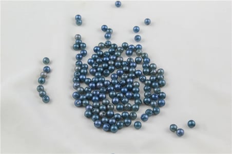 6 mm 2 Renk Karışık Koyu Turkuaz İnci Boncuk 30 Gr (Kolye, Bileklik, Küpe ve Takı Yapımı)