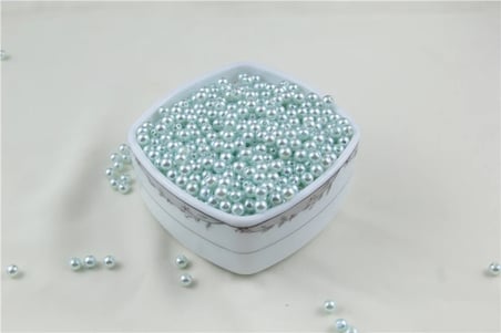 6 mm Açık Soluk Turkuaz İnci Boncuk 30 Gr (Kolye, Bileklik, Küpe ve Takı Yapımı)