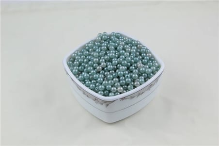 6 mm 2 Renk Soluk Koyu Turkuaz İnci Boncuk 30 Gr (Kolye, Bileklik, Küpe ve Takı Yapımı)