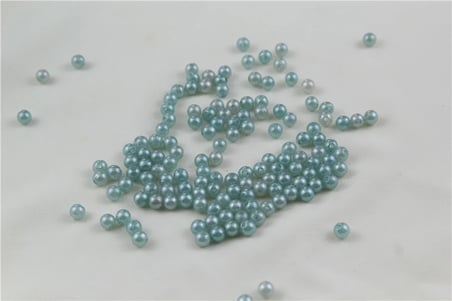 6 mm 2 Renk Soluk Koyu Turkuaz İnci Boncuk 30 Gr (Kolye, Bileklik, Küpe ve Takı Yapımı)