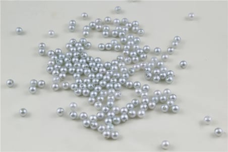 6 mm Mat Gümüş İnci Boncuk 30 Gr (Kolye, Bileklik, Küpe ve Takı Yapımı)
