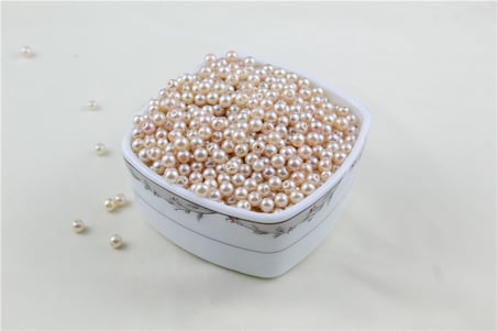 6 mm Krem Tonları İnci Boncuk 30 Gr (Kolye, Bileklik, Küpe ve Takı Yapımı)