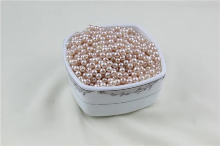 6 mm Krem Tonları İnci Boncuk 30 Gr (Kolye, Bileklik, Küpe ve Takı Yapımı)