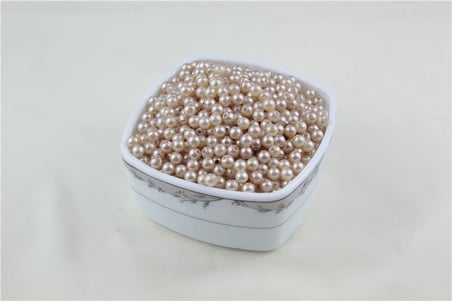 6 mm Karma Krem Tonu İnci Boncuk 30 Gr (Kolye, Bileklik, Küpe ve Takı Yapımı)