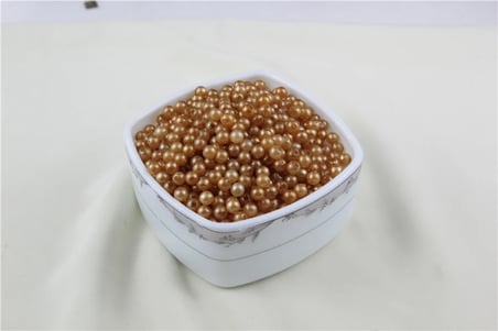 6 mm 2 Renk Karışık Koyu Bal Rengi İnci Boncuk 30 Gr (Kolye, Bileklik, Küpe ve Takı Yapımı)