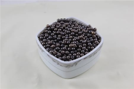 6 mm 2 Renk Karışık Koyu Gri İnci Boncuk 30 Gr (Kolye, Bileklik, Küpe ve Takı Yapımı)