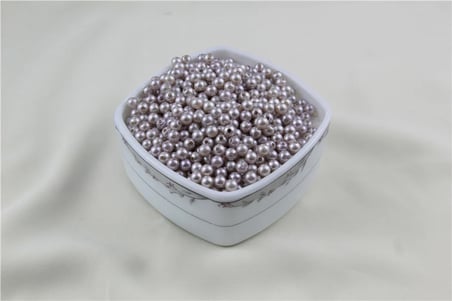 6 mm Gümüş Tonu İnci Boncuk 30 Gr (Kolye, Bileklik, Küpe ve Takı Yapımı)