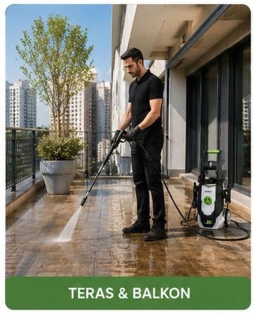 povver Profesyonel Yüksek Basınçlı Yıkama Makinası (1400 W-120 BAR)