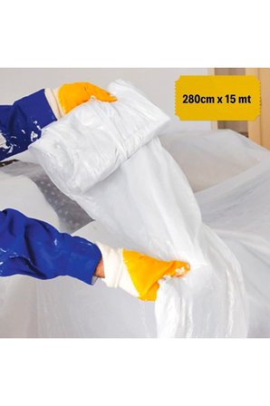 Plentiful Boya Badana Eşya Koruma Hışır Örtüsü 280cm x 15 mt Yapışkanlı Hışır Örtü TYG34-RSYT