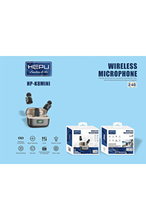 Plentiful s35 MINI Kablosuz Yaka Mikrofonu | 2’li Set | Gürültü Engelleyici | 30 sa pil ömrü l 2.4G | | Şarj Kutulu