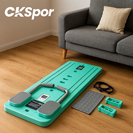 Pilates Tahtası Seti Reformer Etkili Çok Amaçlı Direnç Lastikli Diz Minderli Ev Tipi Pilates Aleti