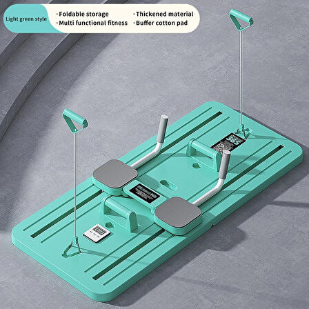 Pilates Tahtası Seti Reformer Etkili Çok Amaçlı Direnç Lastikli Diz Minderli Ev Tipi Pilates Aleti