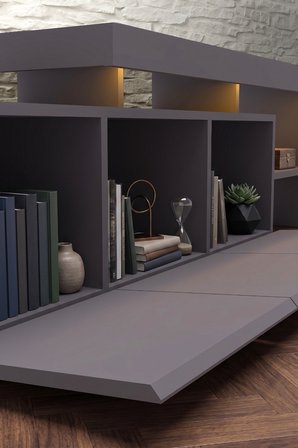 Luma Led Işıklı TV Ünitesi 160 cm - Modern TV Sehpası