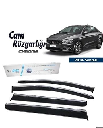 Fiat Egea Kromlu Cam Rüzgarlığı 2015 ve sonrası Sunplex