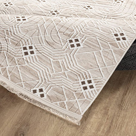 Aries Home Plus Leke Tutmaz Silinebilir Makinada Yıkakabilir Yumuşak Kaymaz Jel Taban Halı