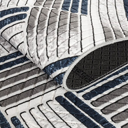 Aries Home Plus Leke Tutmaz Silinebilir Makinede Yıkakabilir Yumuşak Kaymaz Jel Taban Halı