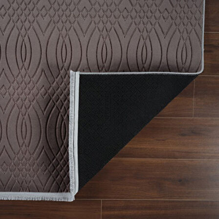 Aries Home Plus Leke Tutmaz Silinebilir Makinede Yıkakabilir Yumuşak Kaymaz Jel Taban Halı