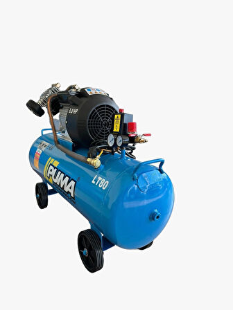 PİSTONLU KOMPRESÖR - 80 Lt - 3 HP - 8 Bar - Hava Üretimi: 400 Lt/dk. - 220 Volt