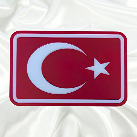 Türk Bayraklı Universal Vidalı Pleksi Panjur Arması Oto Arma Araba Arma Oto Logo Araba Logo