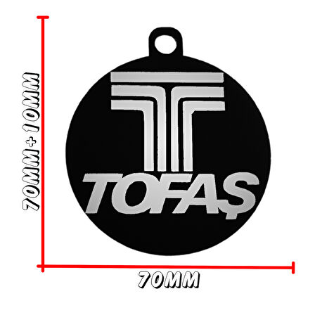 Tofaş Amblemi Vantuzlu Pleksi Cam Süsü Arma Araba Oto Aksesuar Etiketçi Resimlik Model-2