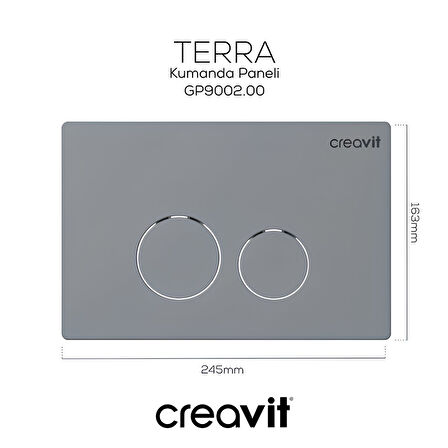 Turavit Plaza Beyaz Kanallı Asma Klozet PLZ1710, Nkp Yavaş Kapak, Creavit Terra Gömme Rezervuar Set