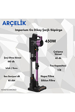AdaptEdge Fırça Teknolojisi İle İmperium Go Plus Şarjlı Süpürge