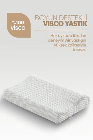 Ortopedik tek tarafı Boyun destekli yastık [ yastığı] Air Comfort %100 Visco Yastık