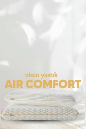 Büyük boy Ortopedik Visco Yastık - Air Comfort Cilt Dostu Anti Uv ( XXL ) Uyku Yastığı Yumuşak Tuşe