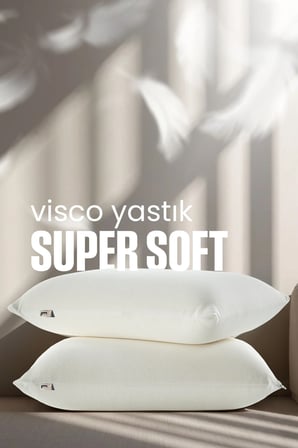 Tombul Visco yastık - Ortopedik yastık - Hava alabilir kumaş - [ Super Soft ] tombul Visco Yastık