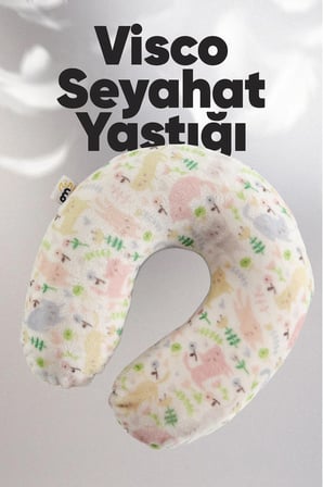 Ortopedik Visco Seyahat Boyun Yastığı - Seyahat Yastığı - Boyunluk - Yolculuk Yastığı