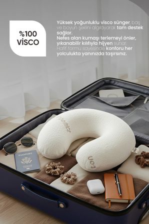 Ortopedik Boyunluk Visco Seyahat Boyun Yastığı Yolculuk Yastığı Ortopedik Seyahat Yastığı Boyunluk