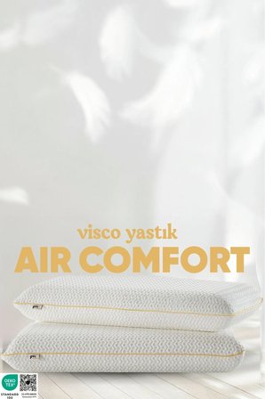 Büyük Boy Ortopedik Visco Yastık - Air Comfort Cilt Dostu Anti Uv ( XXL ) Uyku Yastığı Yumuşak Tuşe